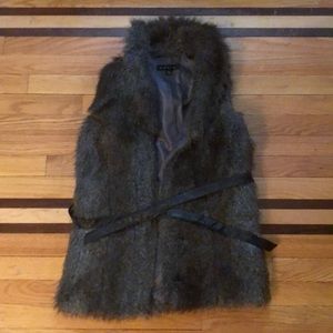 Faux fur vest